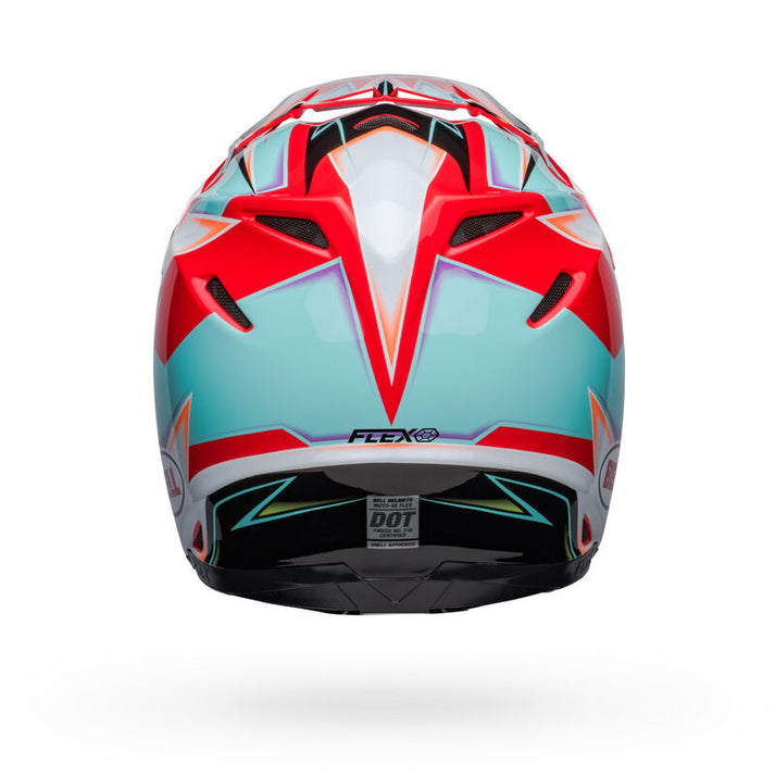 Bell Moto-9S Flex Tagger Edge MX Helmet White/Aqua