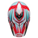 Bell Moto-9S Flex Tagger Edge MX Helmet White/Aqua