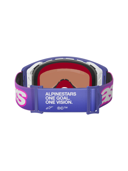 Alpinestars Supertech Vista Goggles Purple/Pink Mirror Blue