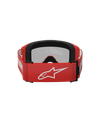Alpinestars Vision 3 Wordmark Goggles Red Mirror Silver