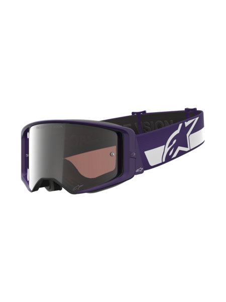Alpinestars Goggles Supertech Hunta Purple/White Mirror Silver