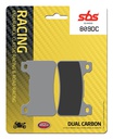 SBS Brake Pad FA390 Racing Dual Carbon Front