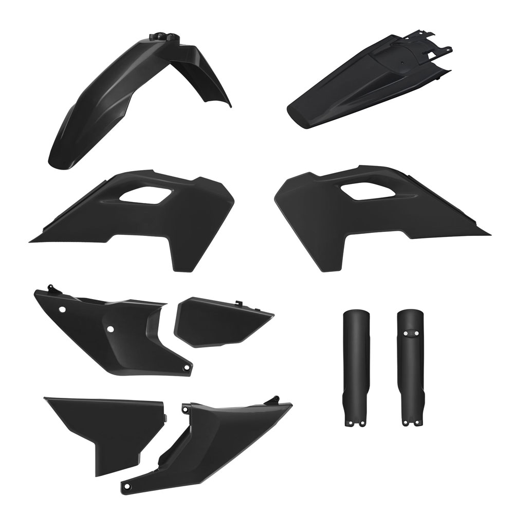 Polisport Plastic Kit HSQ TE/FE '24-25 Black