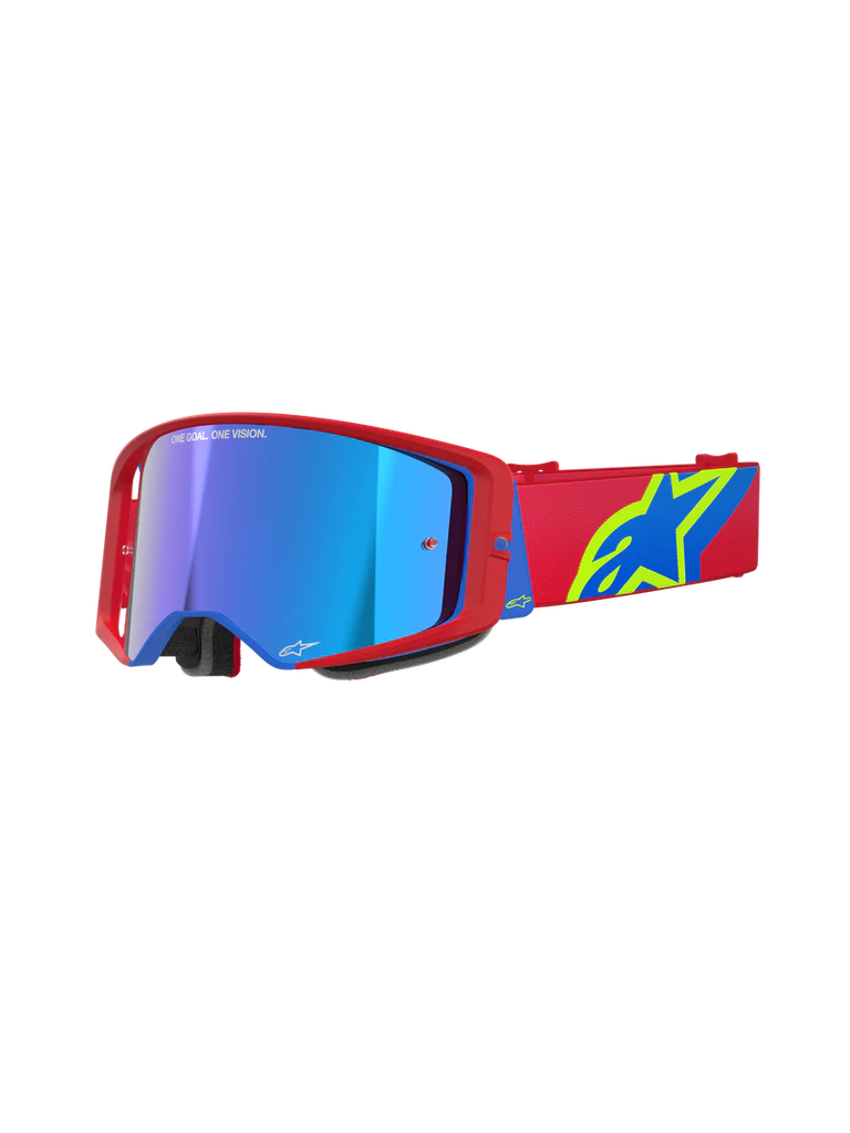 Alpinestars Supertech Corp Goggles Red/Blue Mirror Blue