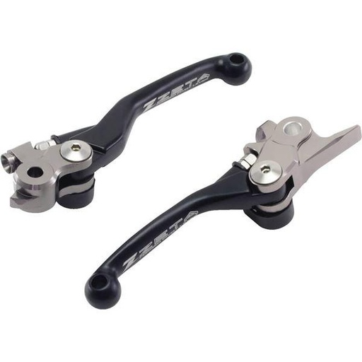 [ZET-ZE44-0101] Zeta Pivot Lever Set Honda CRF250F '07-24 Black