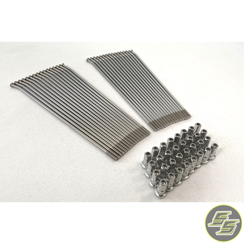 Excel Rim Spokes Rear 4mm Stainless 18" Kawasaki 9/27pc