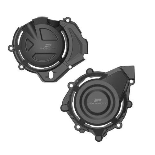[POL-91603] Polisport Engine Cover Protection Kit CFMOTO 450MT '24-25 Black