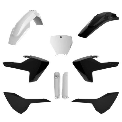 [POL-91502] Polisport Plastic Kit TC/FC '16-18 Black/White