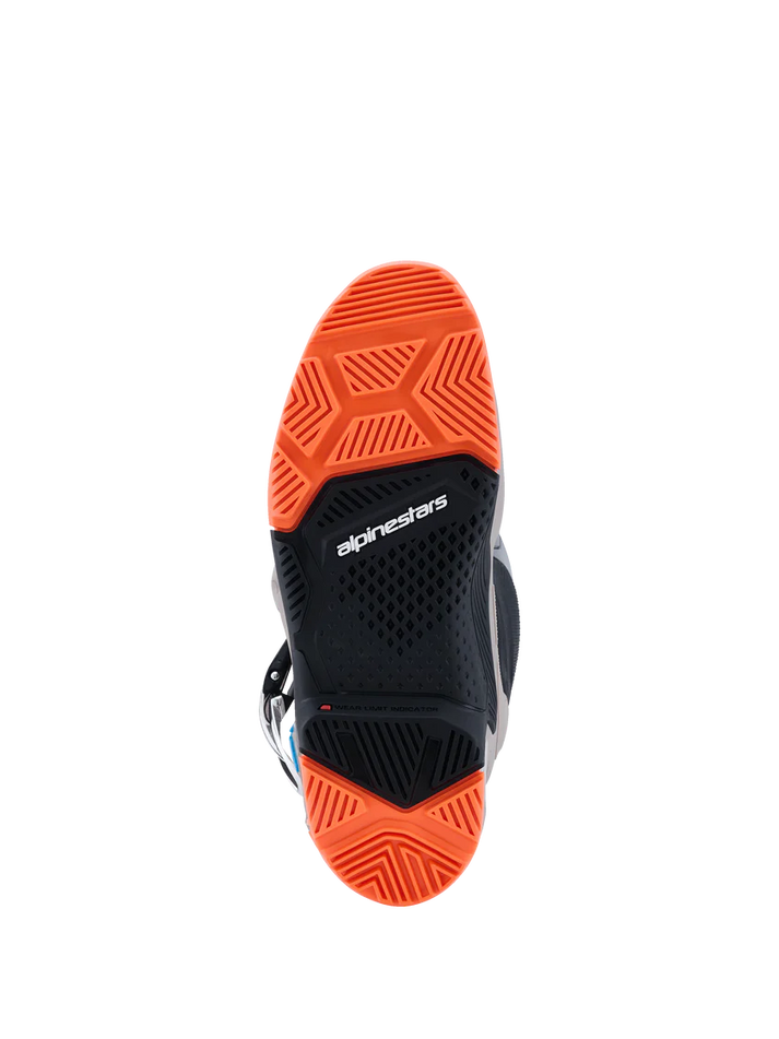 Alpinestars Tech 7 Enduro 2026 Boots White/Warm Grey/Orange Fluo