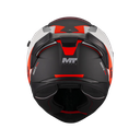 MT Full Face Helmet Barker SV B5 Black/Red/White