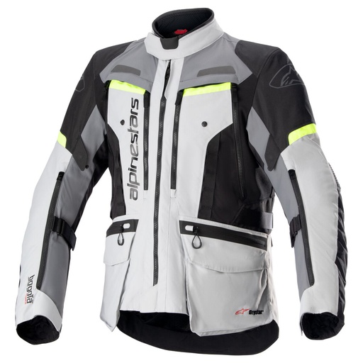 [ALP-3207023-9195] Alpinestars Bogota Pro Drystar Jacket Ice Grey/Dark Gray/Yellow Fluo