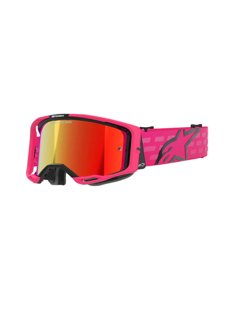 Alpinestars Vision 8 Corp MX Goggles Pink Mirror Red