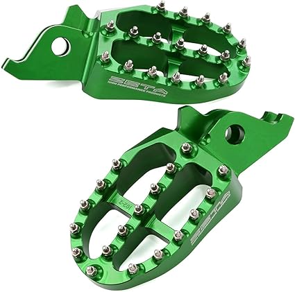 [ZET-ZE93-1224] Zeta Alu Foot Pegs Kawasaki KX250F/450F Green