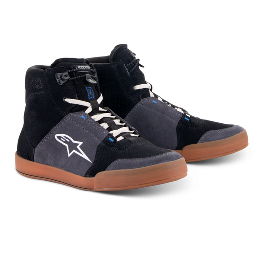 [ALP-AS2512322-1172] Alpinestars Chrome Shoes Black/Asphalt/Gum Blue