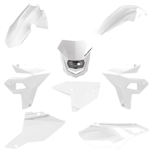 [POL-91605] Polisport Plastic Kit Suzuki DR-Z400 '00-25 Restyling White w/ Headlight