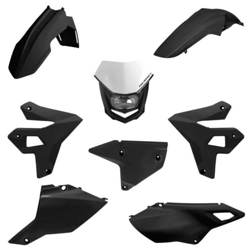 [POL-91591] Polisport Plastic Kit Suzuki DR-Z400 '00-25 Restyling Black w/ Headlight
