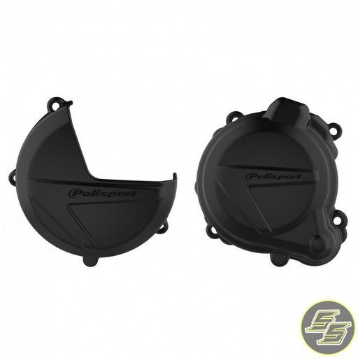 [POL-90998] Polisport Clutch & Ignition Cover Protector Kit Beta RR '16-17 Black