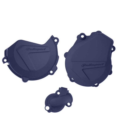 [POL-90993] Polisport Clutch & Ignition Cover Protector Kit KTM | Husqvarna 450|501 '17-21 HQ Blue