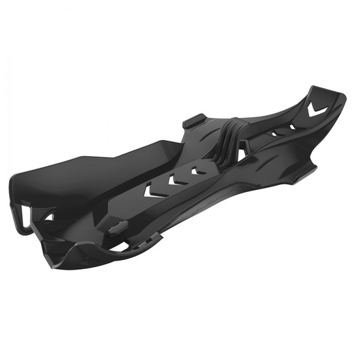 [POL-8469000001] Polisport Fortress Skid Plate w Linkage Guard KTM SX|EXC '06-16 Husq TC|TE '14-16 Black