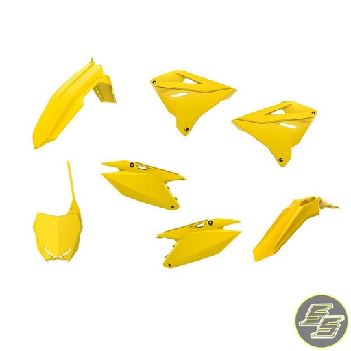 [POL-90868] Polisport Plastic Kit Suzuki RM125|250 '01-08 Restyling Yellow